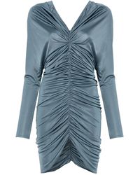 Atlein - Mini-Jurk Met Ruches - Lyst