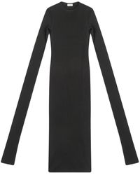 Balenciaga - Long-sleeved Maxi Dress - Lyst