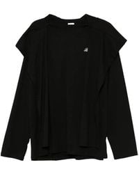 B+ AB - Gelaagde Hoodie Met Logo - Lyst