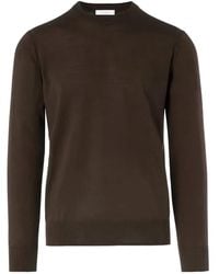 Paolo Pecora - Round-Neck Wool Sweater - Lyst