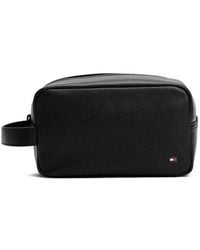 Tommy Hilfiger - Trousse De Toilette En Cuir À Fermeture Zippée - Lyst