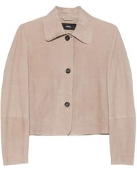 Arma - Emy Button Suede Jacket - Lyst