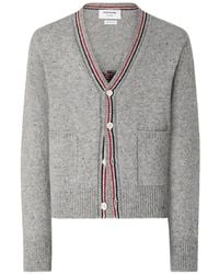 Thom Browne - Hector Intarsia-Knit Cardigan - Lyst