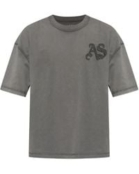 AllSaints - Insignia Logo-Patch Short-Sleeve T-Shirt - Lyst