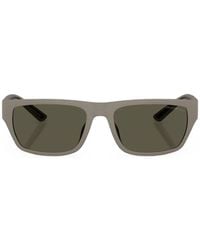 Emporio Armani - Rectangle-Frame Sunglasses - Lyst