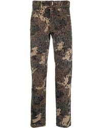 Givenchy - Gerade Hose mit Camouflage-Print - Lyst