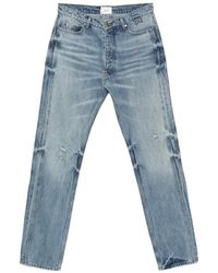 Rhude - Distressed Straight-Leg Jeans - Lyst