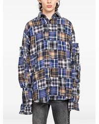 Who Decides War - Hemd Im Patchwork-Design - Lyst