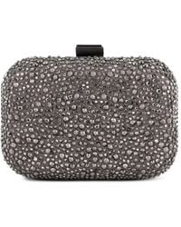 Gemy Maalouf - Crystal-Embellished Crepe Clutch Bag - Lyst