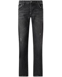 Philipp Plein - Straight Cut Contrast-Stitch Jeans - Lyst
