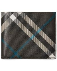 Burberry - Check-Pint Bi-Fold Wallet - Lyst