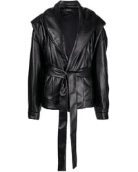 ANOUKI - Faux-Leather Padded Jacket - Lyst