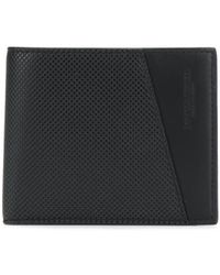 Bottega Veneta Cartera texturizada con logo en relieve - Negro