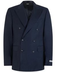 BOSS - Double-Breasted Peak-Lapels Blazer - Lyst
