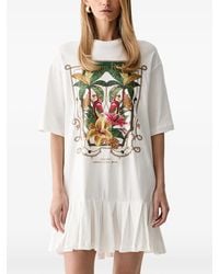 FARM Rio - Tropical Royalty Graphic-Print Mini Dress - Lyst