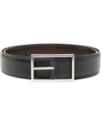 John Lobb - Engraved-buckle Leather Belt - Lyst