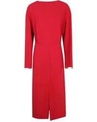 Carven - Long-Sleeve Midi Dress - Lyst