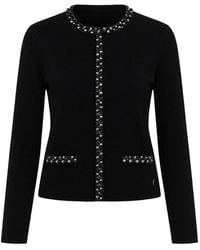 Guess - Cardigan À Détails De Perles - Lyst