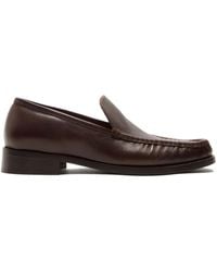 Acne Studios - Leather Slip-On Loafers - Lyst