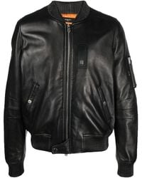 Amiri - Bomberjacke Aus Leder - Lyst