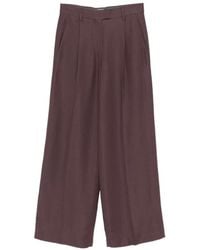 Brunello Cucinelli - Pleated Wide-Leg Trousers - Lyst