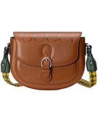 Gucci - Logo Small Leather Shoulder Bag - Lyst