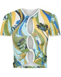 Christopher Esber - Acired Floral クロップド Tシャツ - Lyst