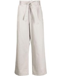 Izzue - Belted-waist Wide-leg Trousers - Lyst