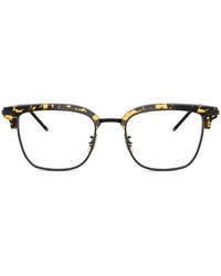 Oliver Peoples - Tortoiseshell Square-Frame Glasses - Lyst