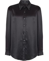 Balmain - Crystal-Embellished Shirt - Lyst