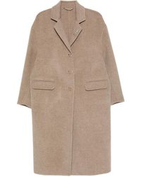 Ermanno Scervino - Relaxed Single-Breasted Coat - Lyst