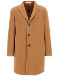 Tagliatore - Buttoned Single-Breasted Coat - Lyst