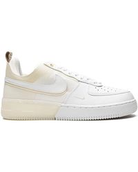 Nike - Af-1 React Leather And Mesh Low-top Trainers - Lyst