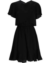 ARMANI EXCHANGE - Kleid Im Layering-Look Mit Rüschen - Lyst