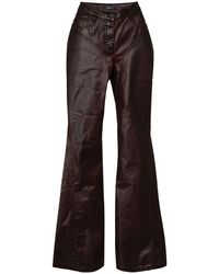 Mugler - Waxed Flared Jeans - Lyst