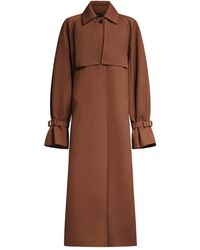 Max Mara - Gabardine Trench Coat - Lyst