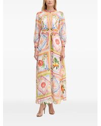Hale Bob - Lakelynn Floral-Print Belted Maxi Dress - Lyst