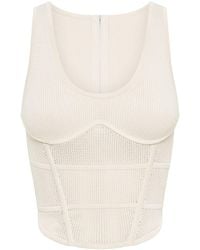 Dion Lee - Corset-style Crochet-knit Top - Lyst