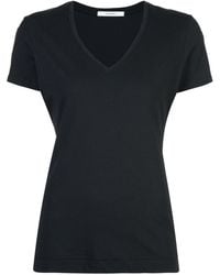 Adam Lippes - Short Sleeve V-neck T-shirt - Lyst