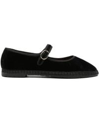 Flabelus - Antonia Velvet Ballet Flats - Lyst