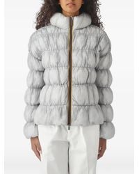 K-Way - Quilted Hooded Jacket - Lyst