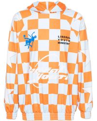 Liberal Youth Ministry - Logo Checkerboard-print Hoodie - Lyst