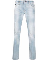 Philipp Plein - Destroyed Straight-cut Jeans - Lyst