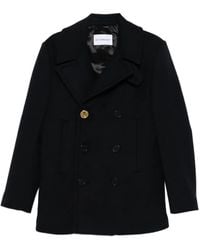 Givenchy - Double-Breasted Pea Coat - Lyst