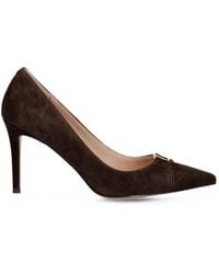 Twinset - High-Heeled Suede Court Shoes With Logo - Lyst