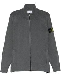 Stone Island - 5100034 Plated Rib Cotton Bouclé Jumper - Lyst