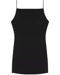 Givenchy - Vestido Corto Con Tirantes Finos Y Cuello Cuadrado - Lyst