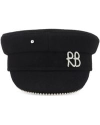 Ruslan Baginskiy - Casquette Gavroche En Laine À Logo Brodé - Lyst