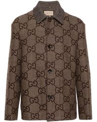 Gucci - Giacca-camicia con motivo Maxi GG jacquard - Lyst