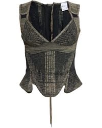 Nike - Top Con Scollo A V - Lyst